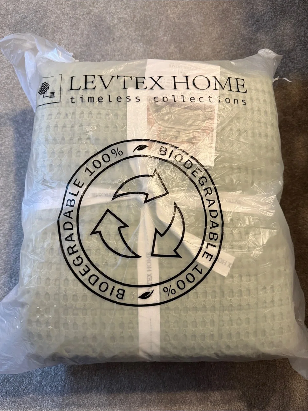 Levtex Sage Green Waffle Quilt Set